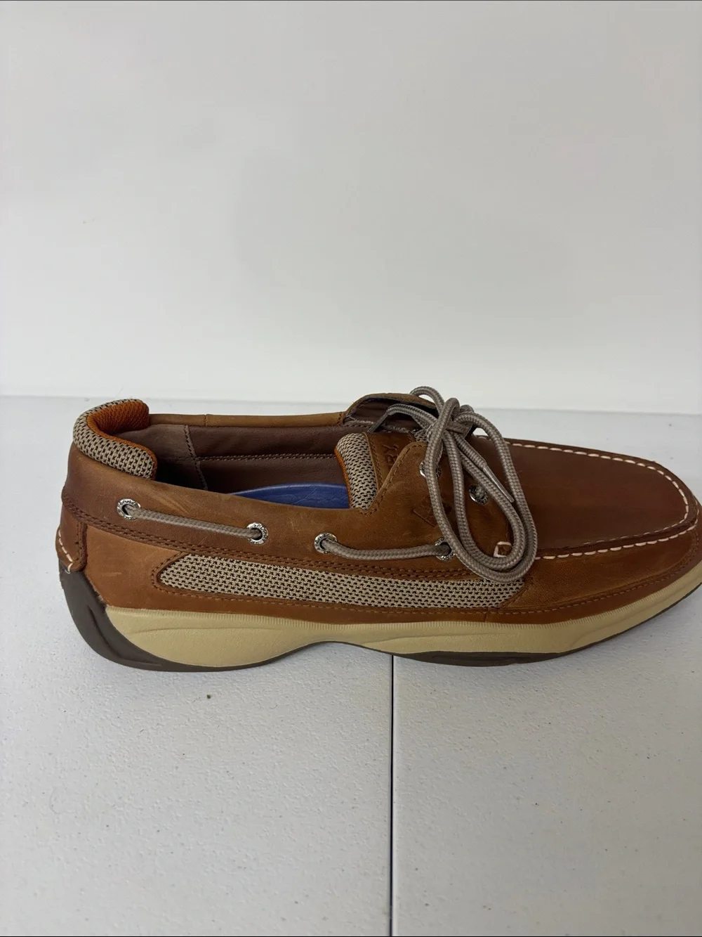 Sperry Men's Tan Brown Leather Boat Shoes